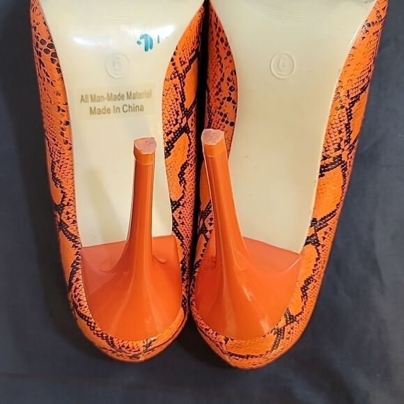 DAILY SEXY POINTE TOE THIN HIGH HEELED SNAKE PRINT SLIP-ON LADY PUMP STILETTOS - Picture 11 of 14